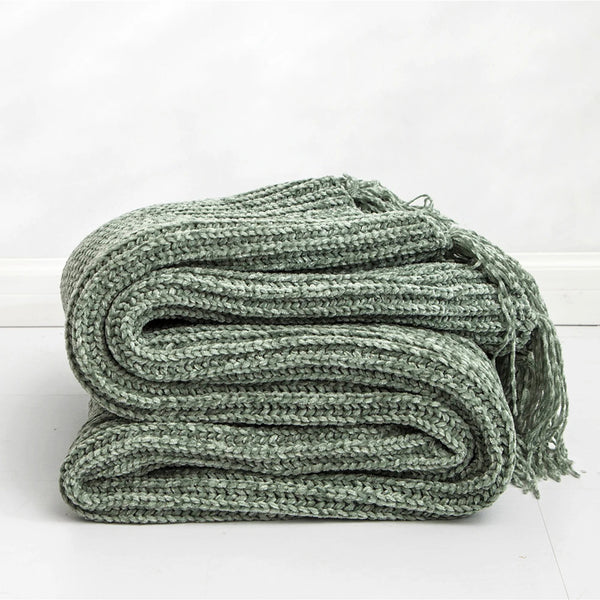 Woven Chenille Blanket-ToShay.org