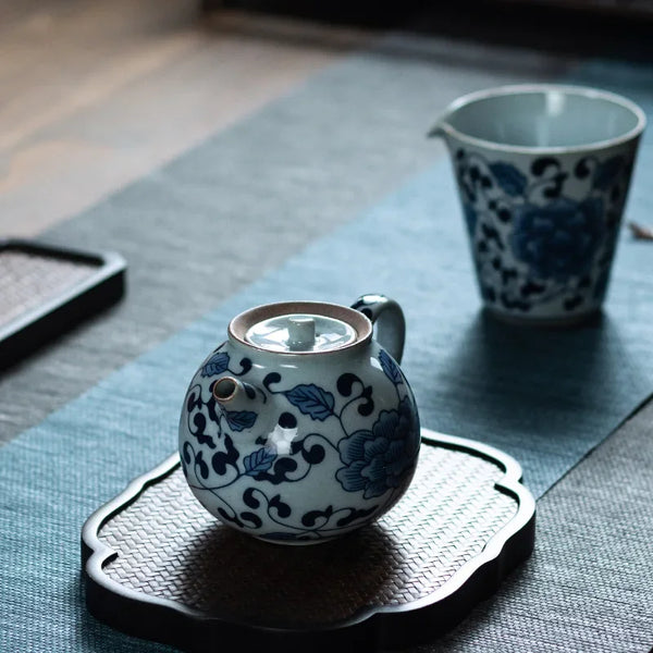 Blue White Porcelain Teapot-ToShay.org