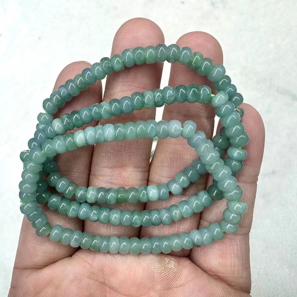 Green Jadeite Bead Bracelet-ToShay.org