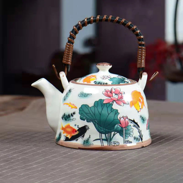 Glaze Porcelain Tea Pot-ToShay.org