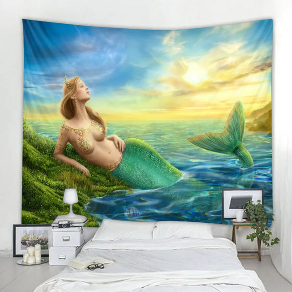 Mermaid Art Tapestry-ToShay.org