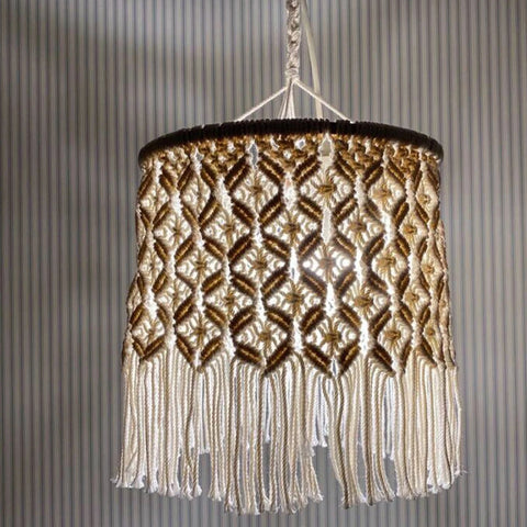 Macrame Lamp Shade-ToShay.org