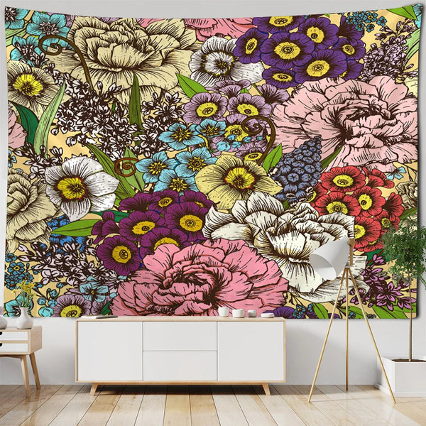 Flower Art Tapestry-ToShay.org