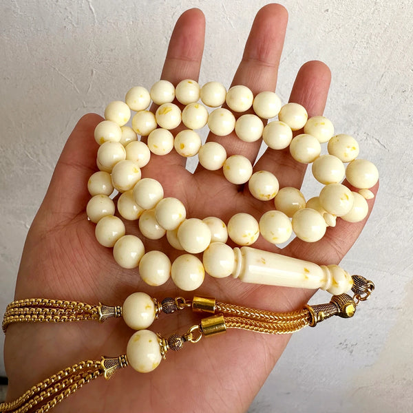 Yellow Amber Prayer Beads-ToShay.org