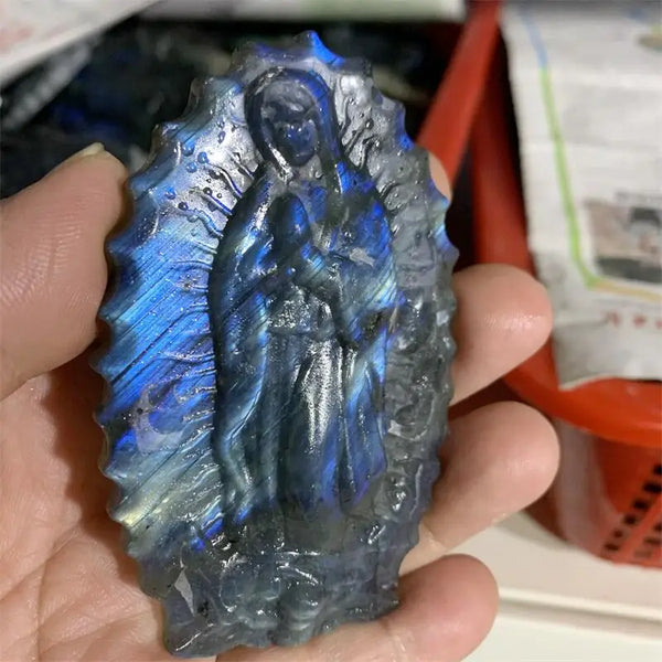 Blue Labradorite Madonna-ToShay.org