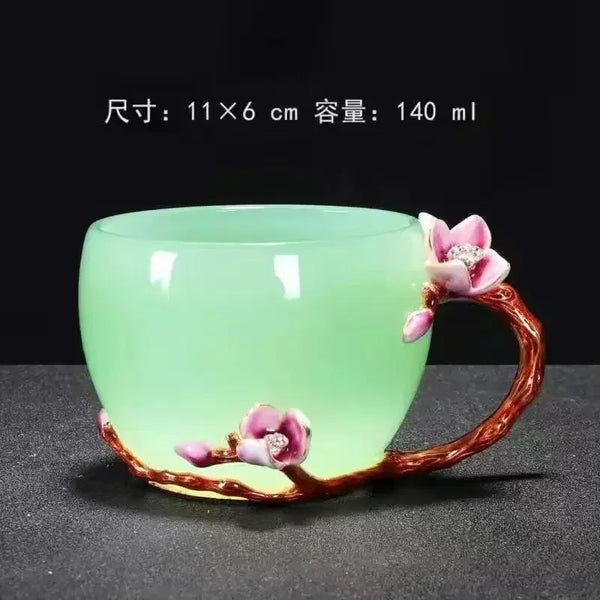 Clear Porcelain Tea Cups-ToShay.org