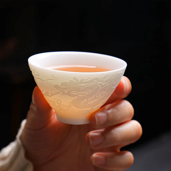 White Ceramic Tea Cup-ToShay.org