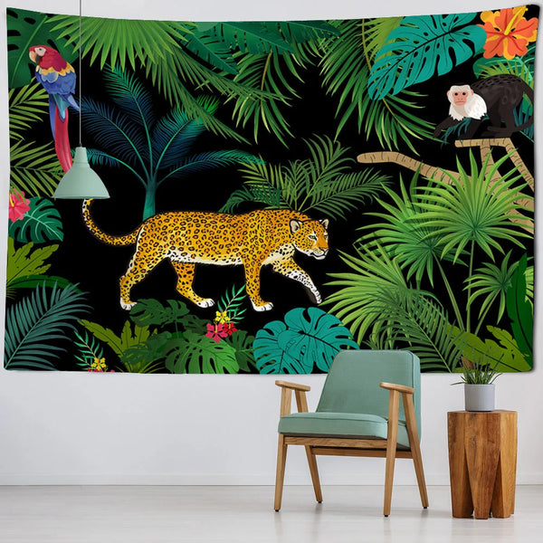 Tropical Plant Art Tapestry-ToShay.org