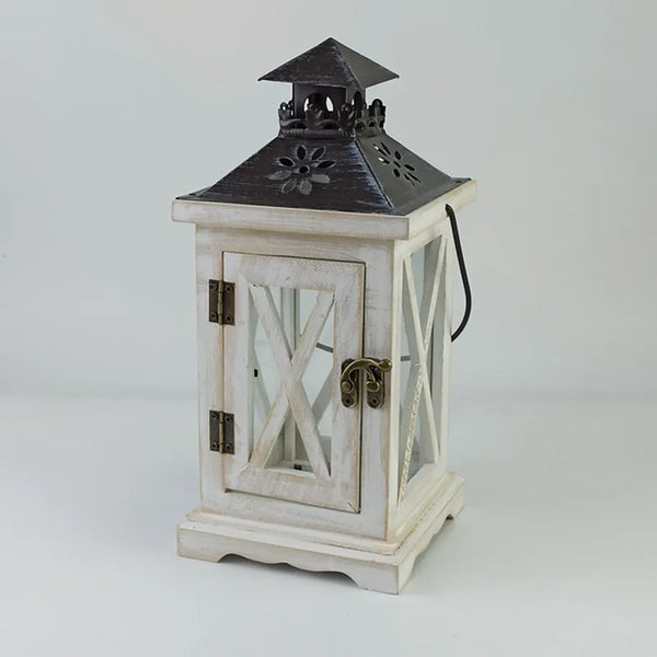 Wood Candle Lantern-ToShay.org