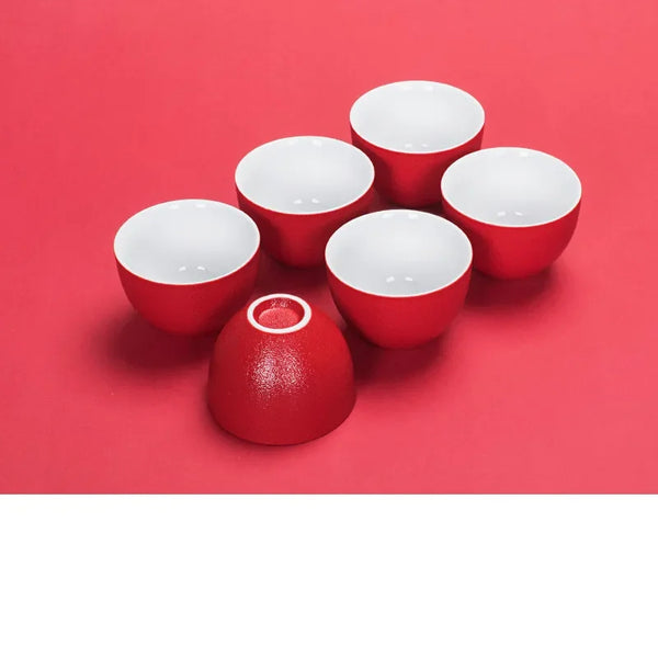 Red Ceramic Tea Sets-ToShay.org