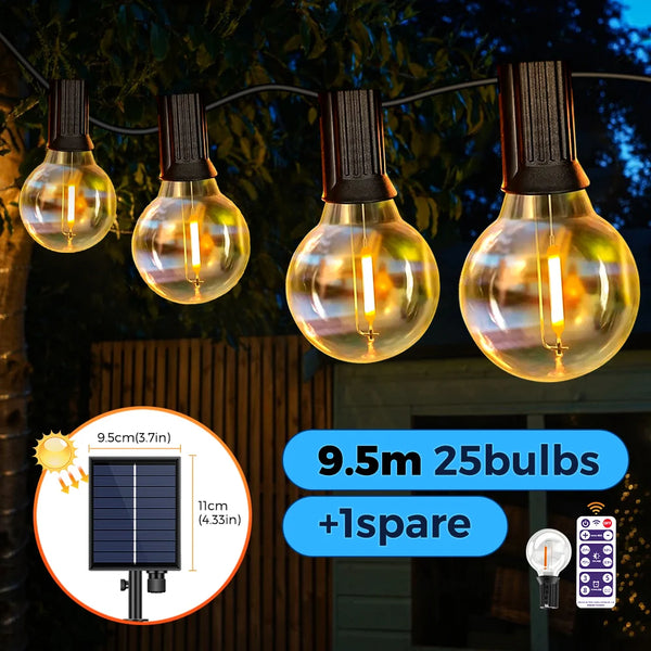 Solar String Bulb Lights-ToShay.org