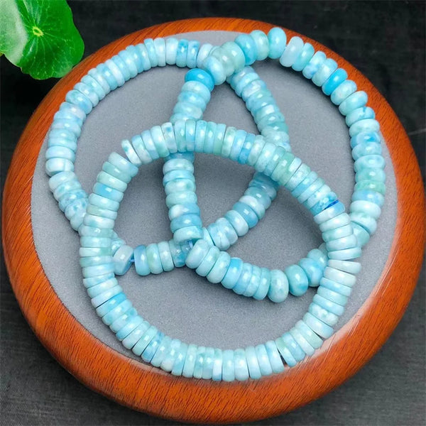 Blue Larimar Bead Bracelet-ToShay.org