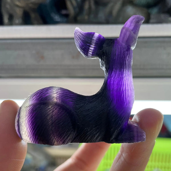 Purple Fluorite Deer-ToShay.org