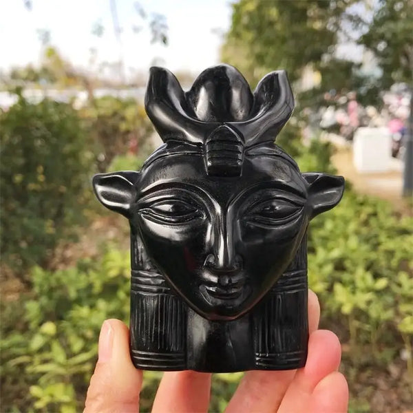 Black Obsidian Cow Goddess-ToShay.org