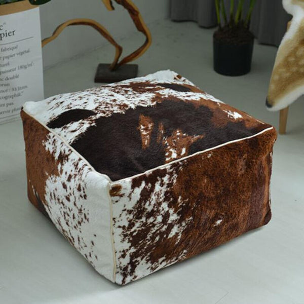 Cowhide Footstool Cover-ToShay.org