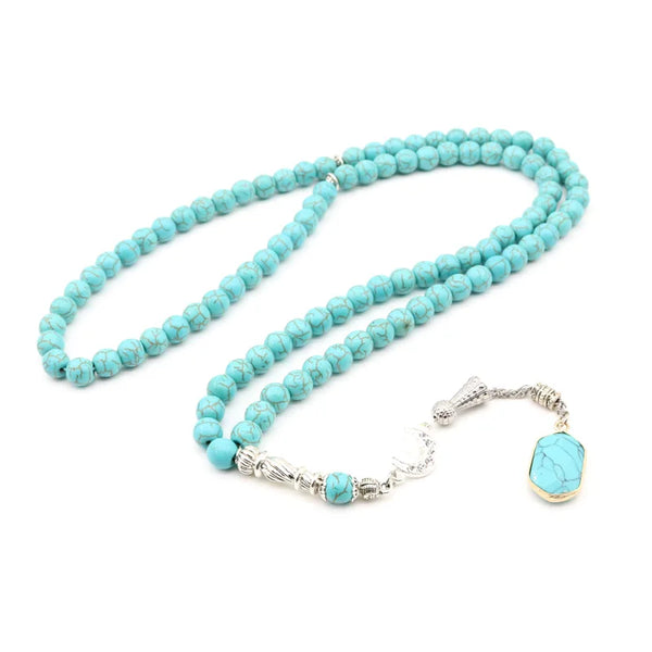 Blue Turquoise Prayer Beads-ToShay.org