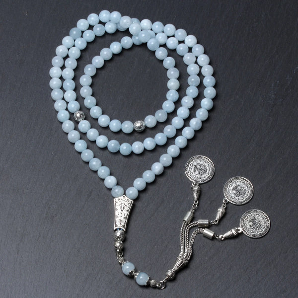 Blue Stone Prayer Beads-ToShay.org