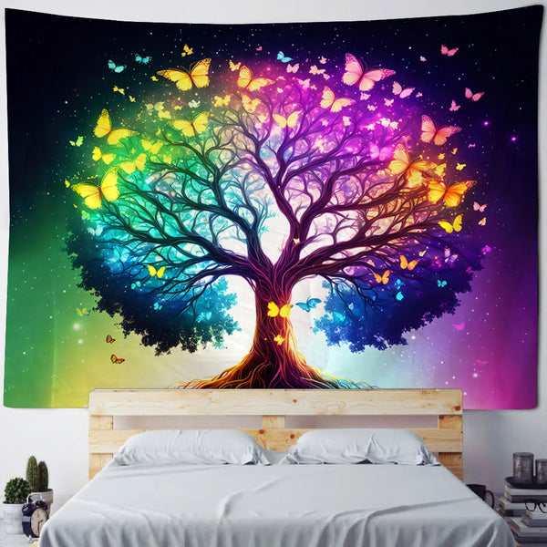 Psychedelic Forest Tapestry-ToShay.org