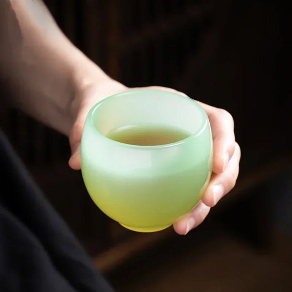 Green Porcelain Tea Cup-ToShay.org