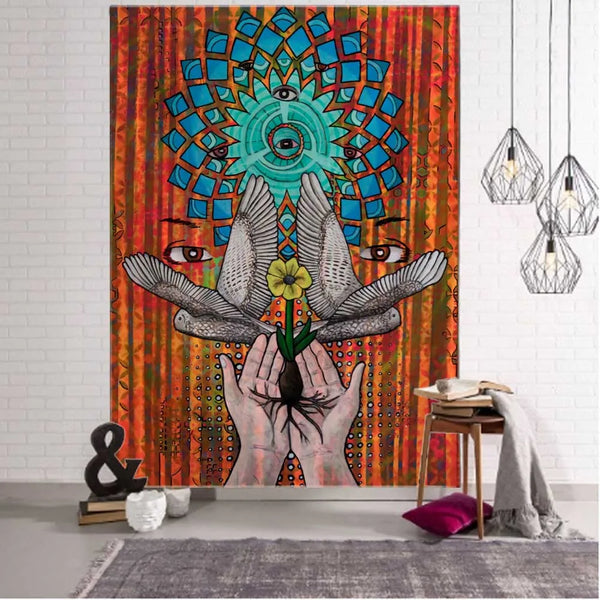 Psychedelic Art Tapestry-ToShay.org