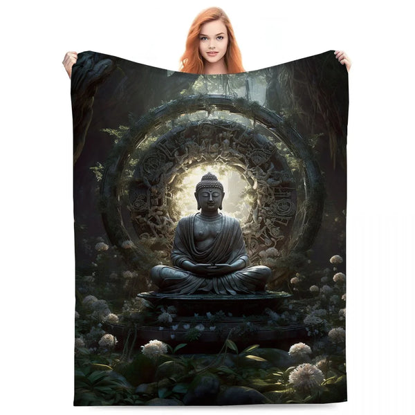 Buddha Plush Blanket-ToShay.org