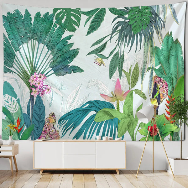 Tropical Plant Art Tapestry-ToShay.org