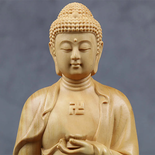 Wood Guanyin-Ru Buddha-ToShay.org