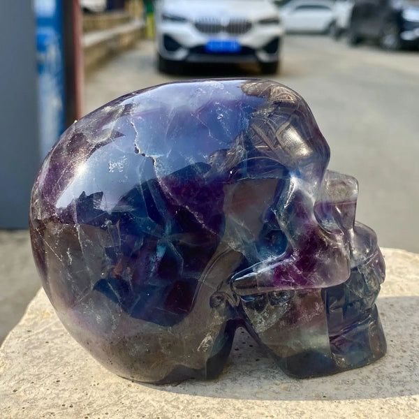 Purple Fluorite Skull-ToShay.org