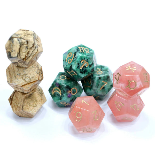 Mixed Crystal Platonic Solid Dice-ToShay.org