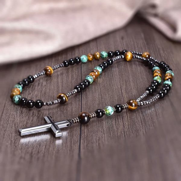 Mixed Quartz Crystal Rosary Beads-ToShay.org