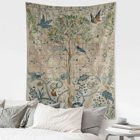 Garden Bird Art Tapestry-ToShay.org