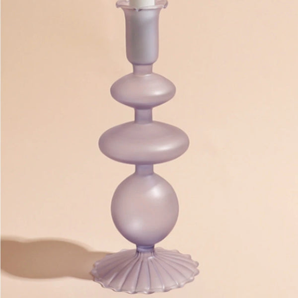 Glass Coloured Candlesticks-ToShay.org