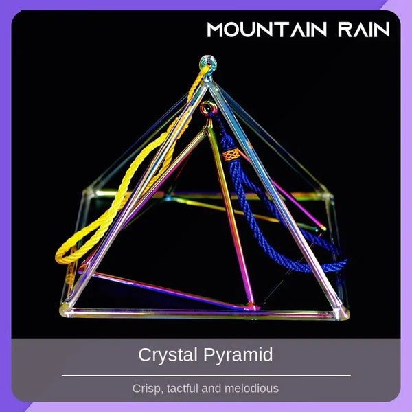 Rainbow Crystal Singing Pyramid-ToShay.org