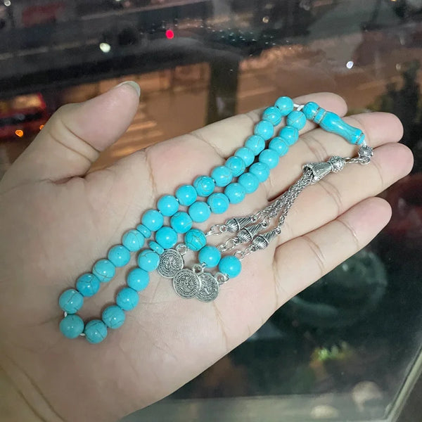 Blue Turquoise Prayer Beads-ToShay.org