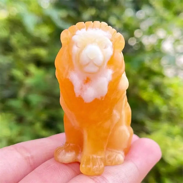 Orange Calcite Lion-ToShay.org