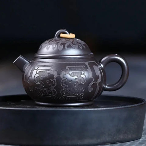 Black Clay Tea Pot-ToShay.org