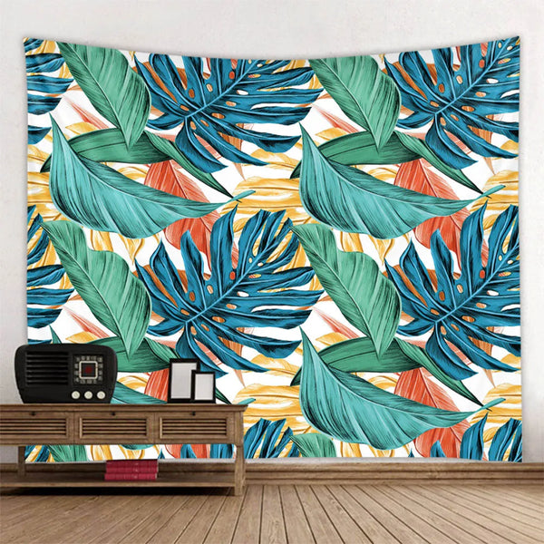 Tropical Plant Leaf Tapestry-ToShay.org