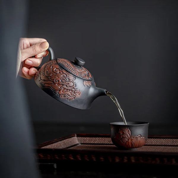 Dragon Clay Teapot-ToShay.org