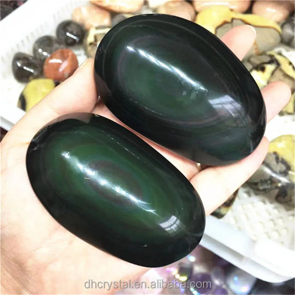 Black Rainbow Obsidian Stones-ToShay.org