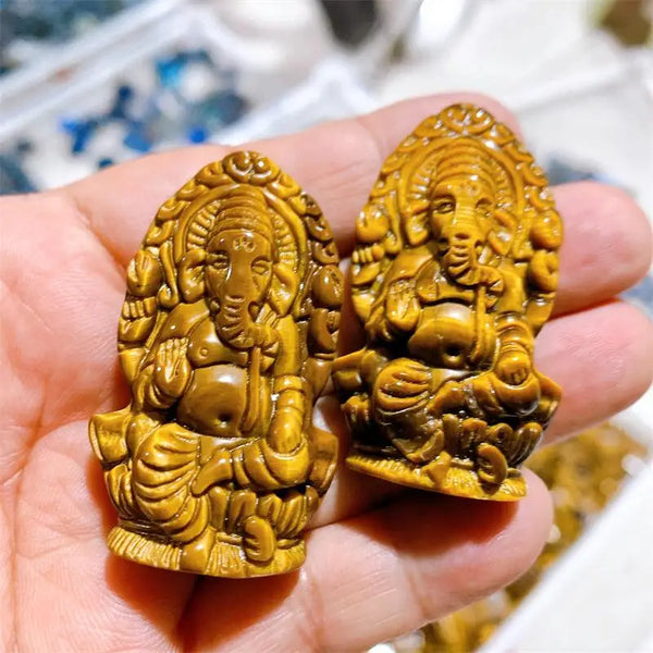 Yellow Tiger Eye Ganesha-ToShay.org