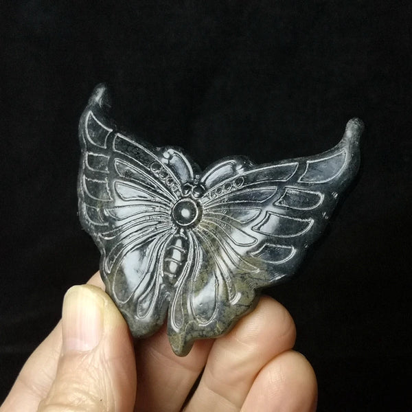 Green Magnet Meteorite Jade Butterfly-ToShay.org