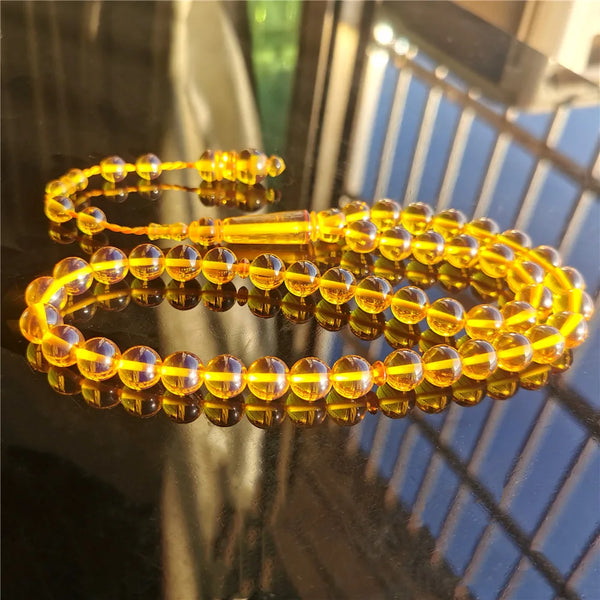 Yellow Amber Prayer Beads-ToShay.org