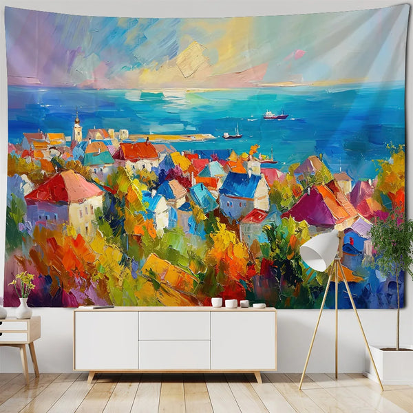 Sea View Art Tapestry-ToShay.org