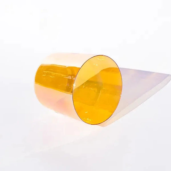 Orange Clear Crystal Bowl-ToShay.org