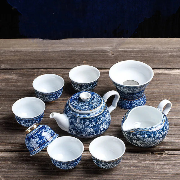 Blue White Porcelain Tea Sets-ToShay.org