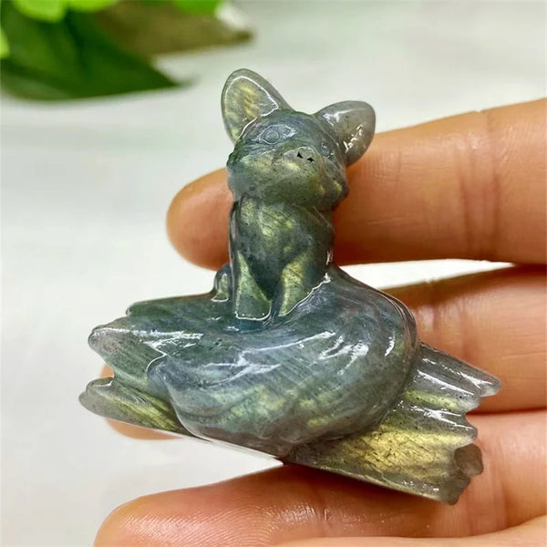 Blue Labradorite Fox-ToShay.org