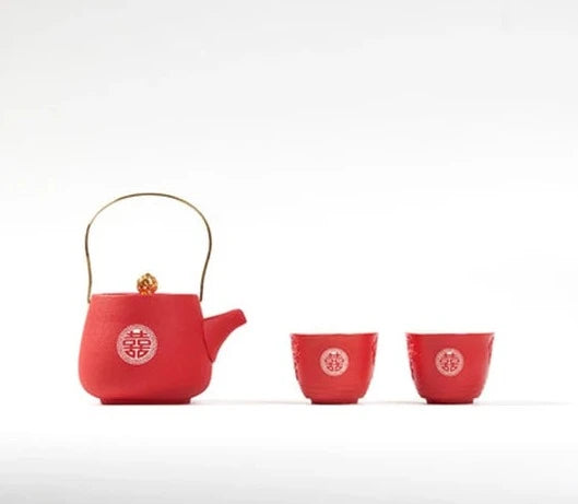 Red Ceramic Tea Sets-ToShay.org