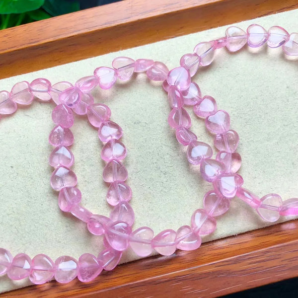 Pink Topaz Bead Bracelet-ToShay.org