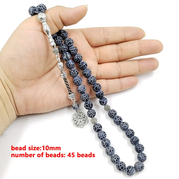 Blue Agate Prayer Beads-ToShay.org