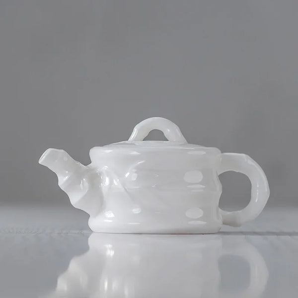 White Porcelain Tea Pot-ToShay.org